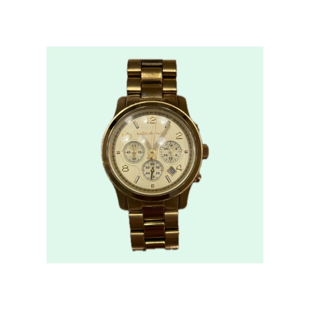 Oversized Runway Gold-Tone Watch